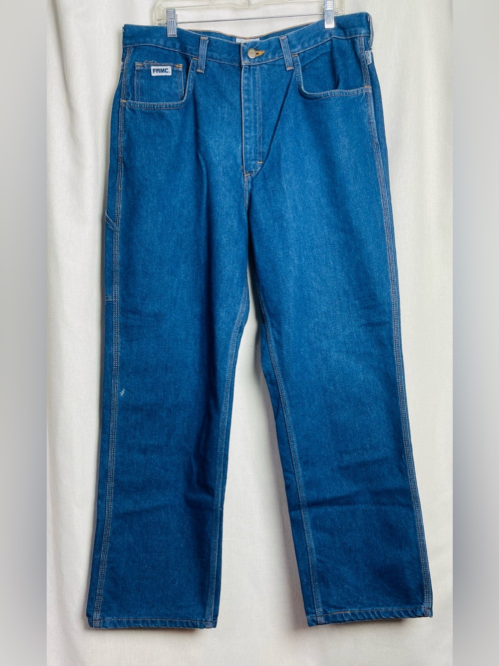 Tyndale FRMC Jeans Mens 38x32 Flame Resistant Workwear Blue Denim Pants F290T